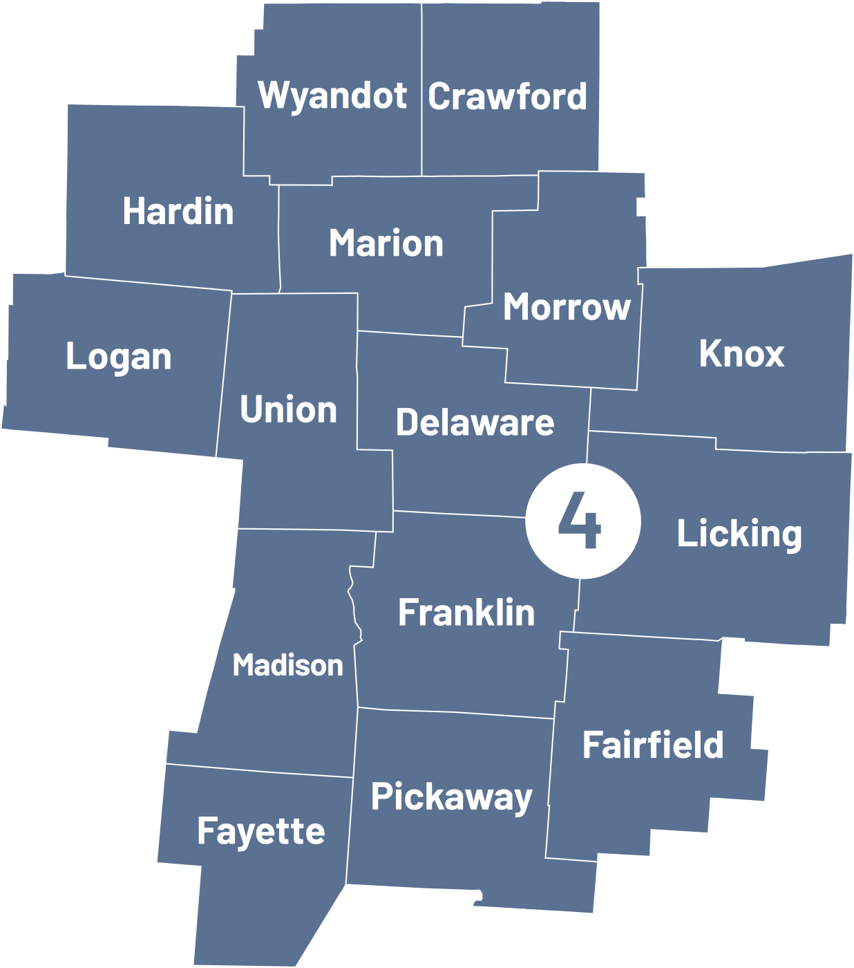 OTOA Region 4 Map