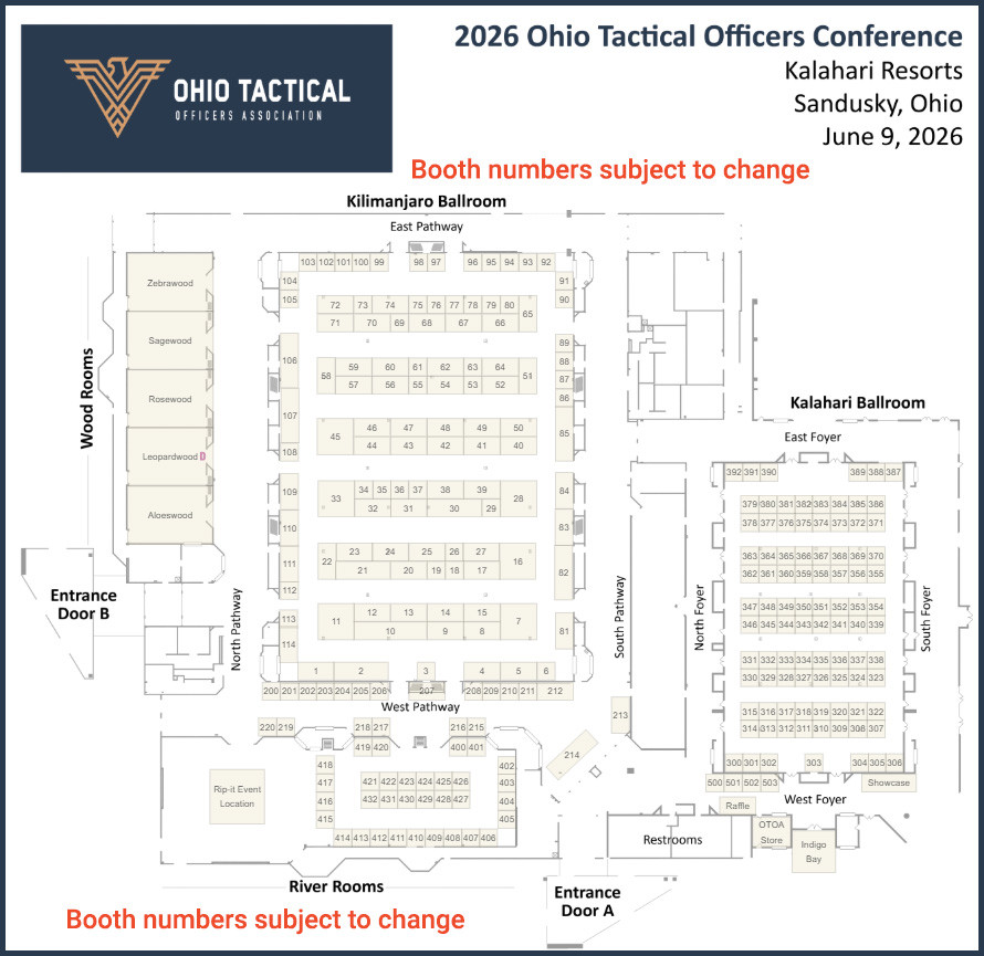 2026 OTOA Exhibition Floor Map